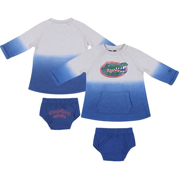 Florida Gators Colosseum Infant Girls Gray Blue Ombre Dress Bloomers Set 6-12 MO - Picture 3 of 3